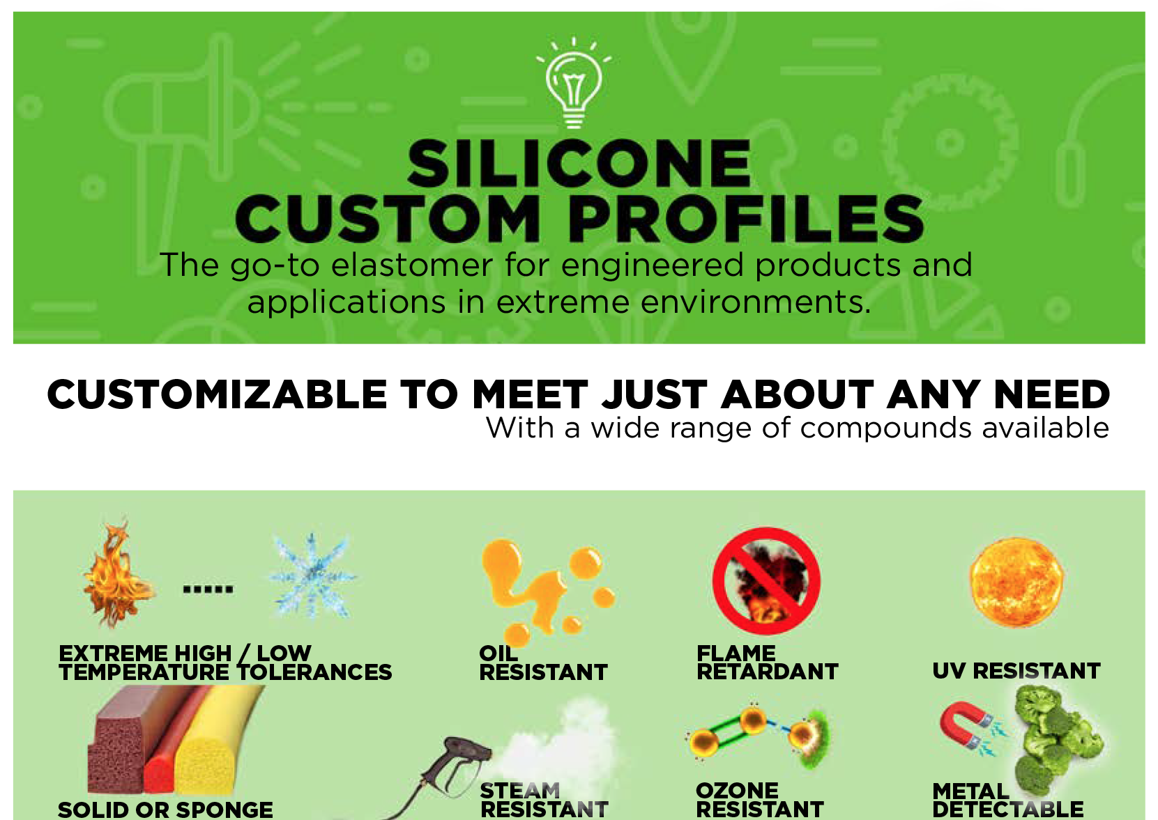 silicone custom profiles