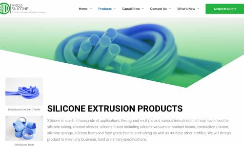 custom silicone extrusion